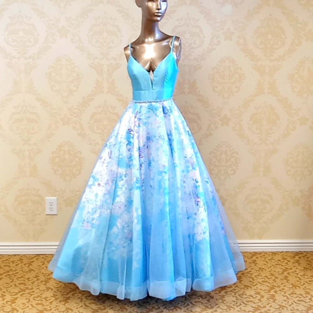 Ellie wilde size 0 ball gown prom dress